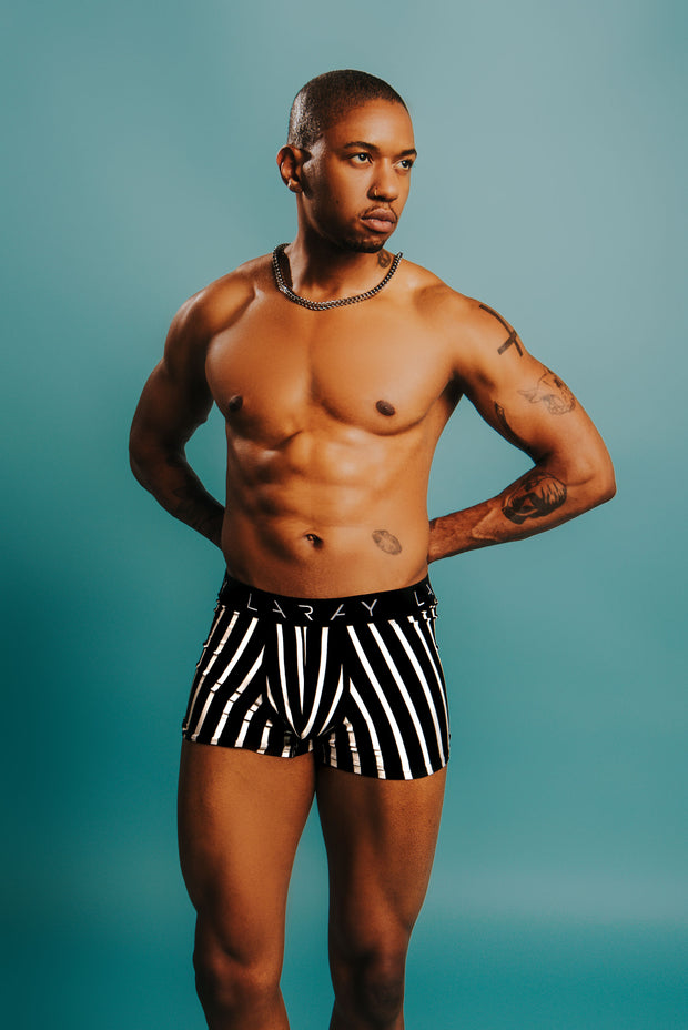 Laray Pin Stripe Box Cut Briefs