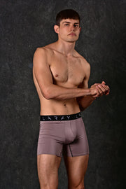 LARAY - Taupe Performance Boxer Briefs for Men 50% OFF