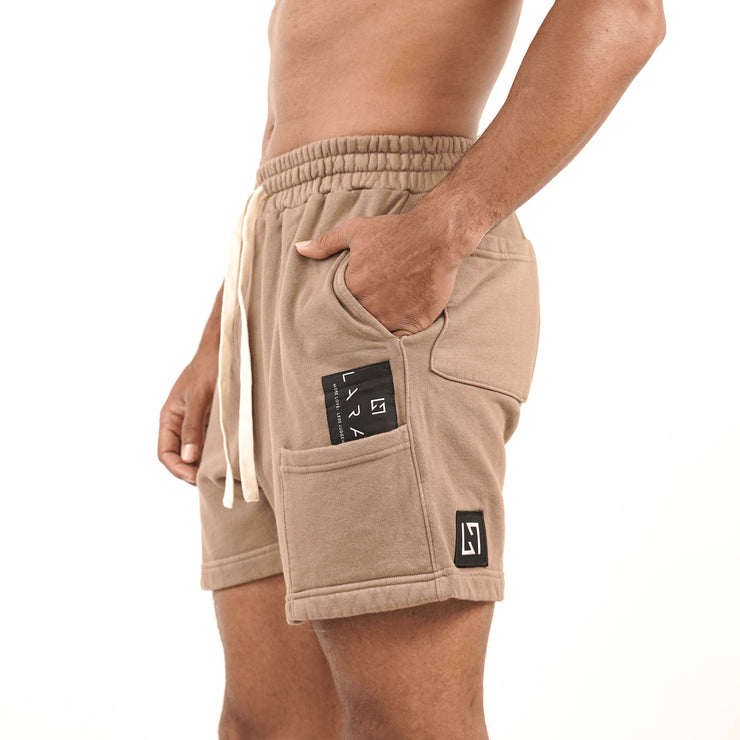 LARAY - Fundamental Cotton Brown Shorts